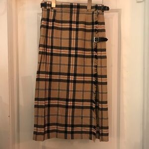 Scottish Wool Tartan Kilt Skirt